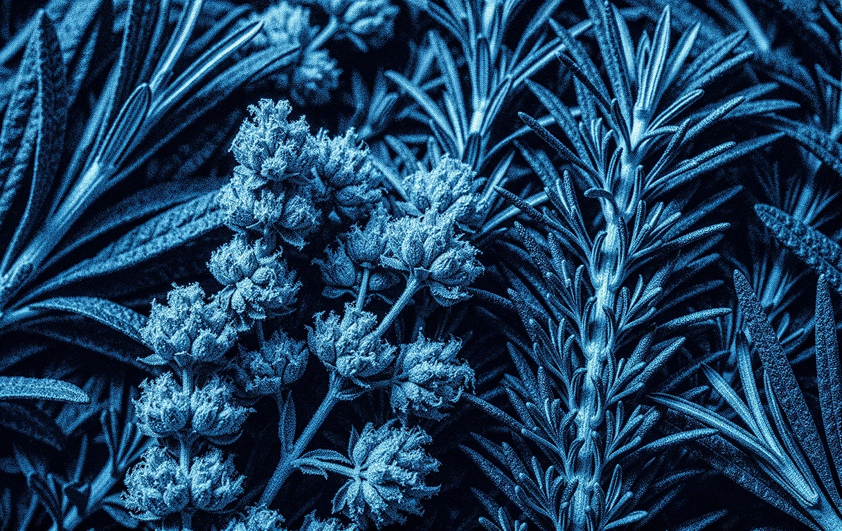 Alpine botanische Texturen